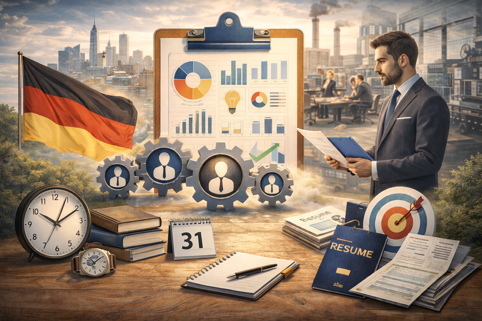 Germany job market overview visual