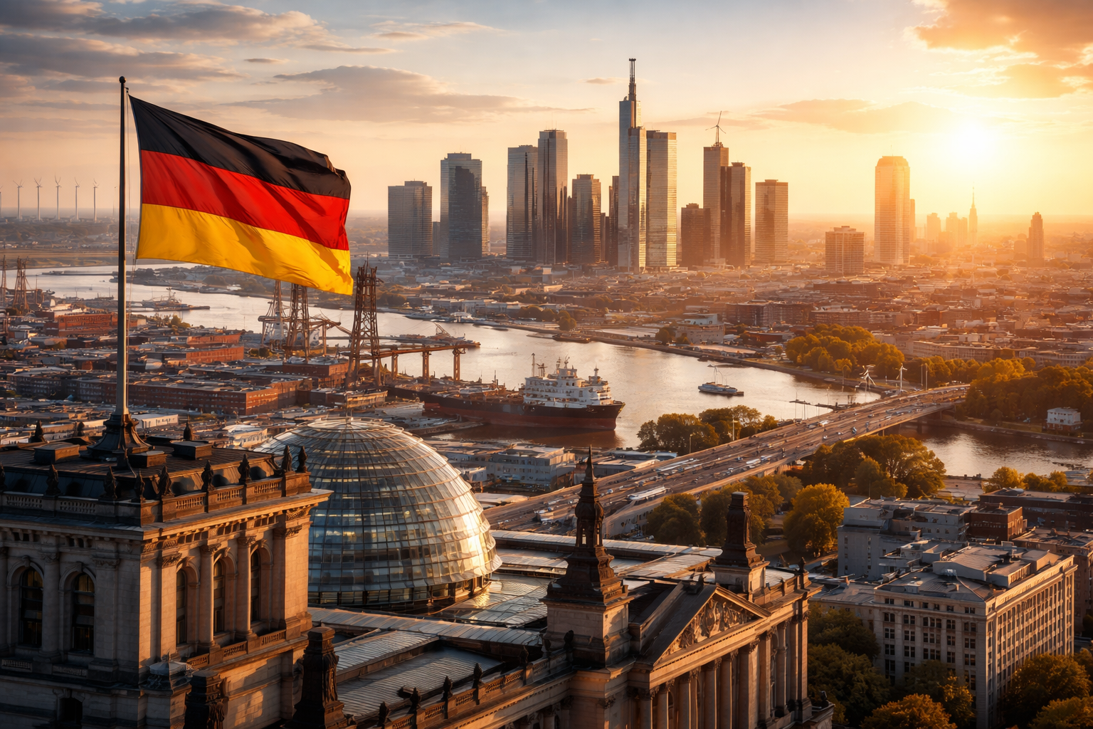 Graph showing German Economic Stability