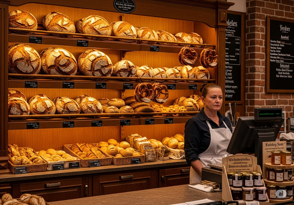 German bakery checkout